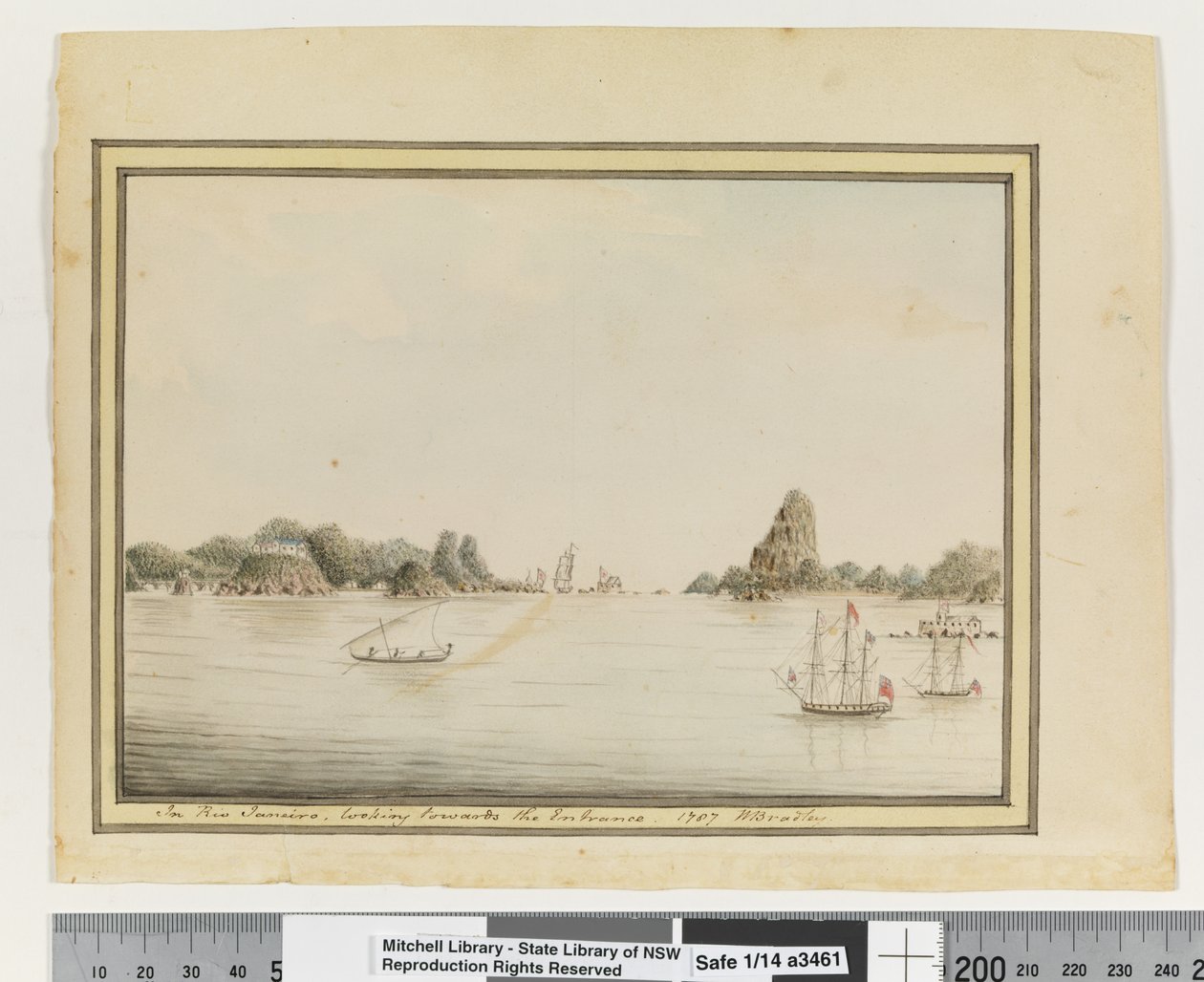 مقابل. ص. 36. `` في ريو جانيرو ، باتجاه المدخل. 1787 