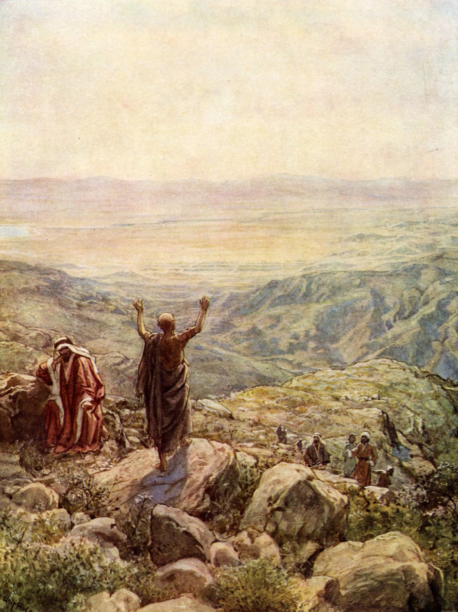 بلعام مبارك معسكر اسرائيل. - الكتاب المقدس بواسطة ويليام براسي هول