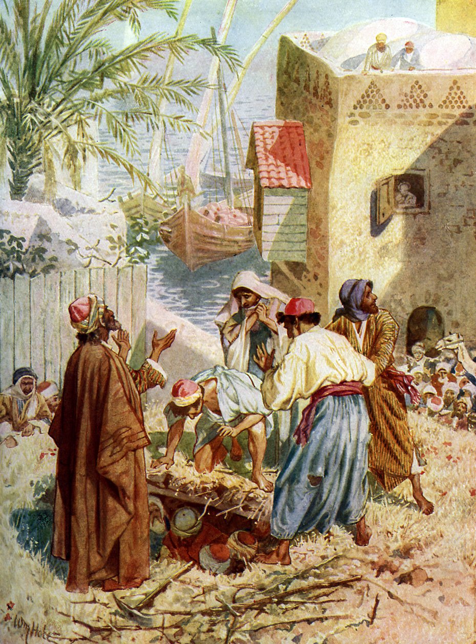 يسوع يشفي الرجل المشلول - الكتاب المقدس بواسطة ويليام براسي هول