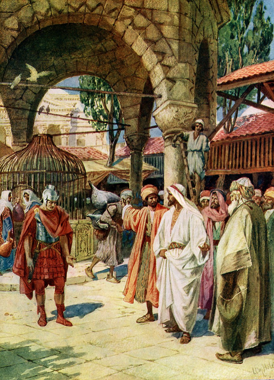 يشفي يسوع خادم قائد المئة - الكتاب المقدس بواسطة ويليام براسي هول