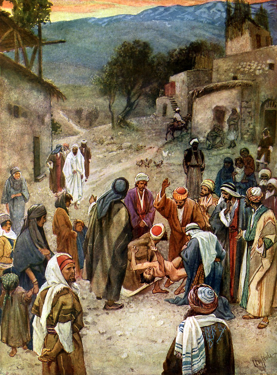 يسوع يزيل الروح الشريرة - الكتاب المقدس بواسطة ويليام براسي هول