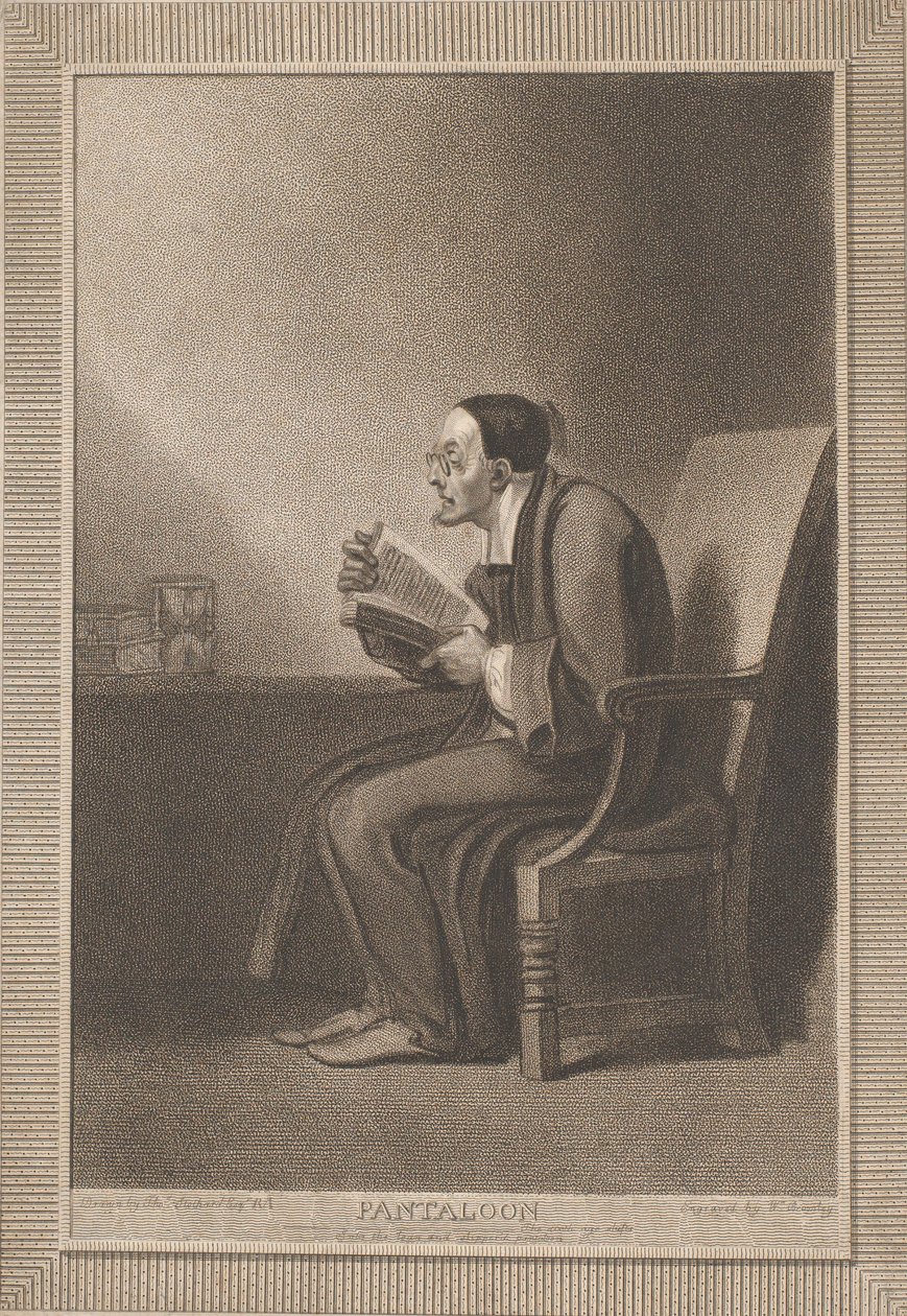 Pantaloon: The Sixth Age Shifts to the Lean and Slippered Pantaloon Shakespeare، As Y ...، 1799. بواسطة وليام بروملي