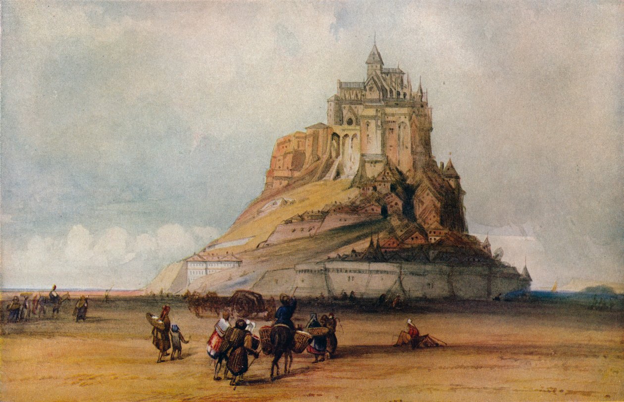 مونت سانت ميشيل ، c1861 بواسطة وليام كالو