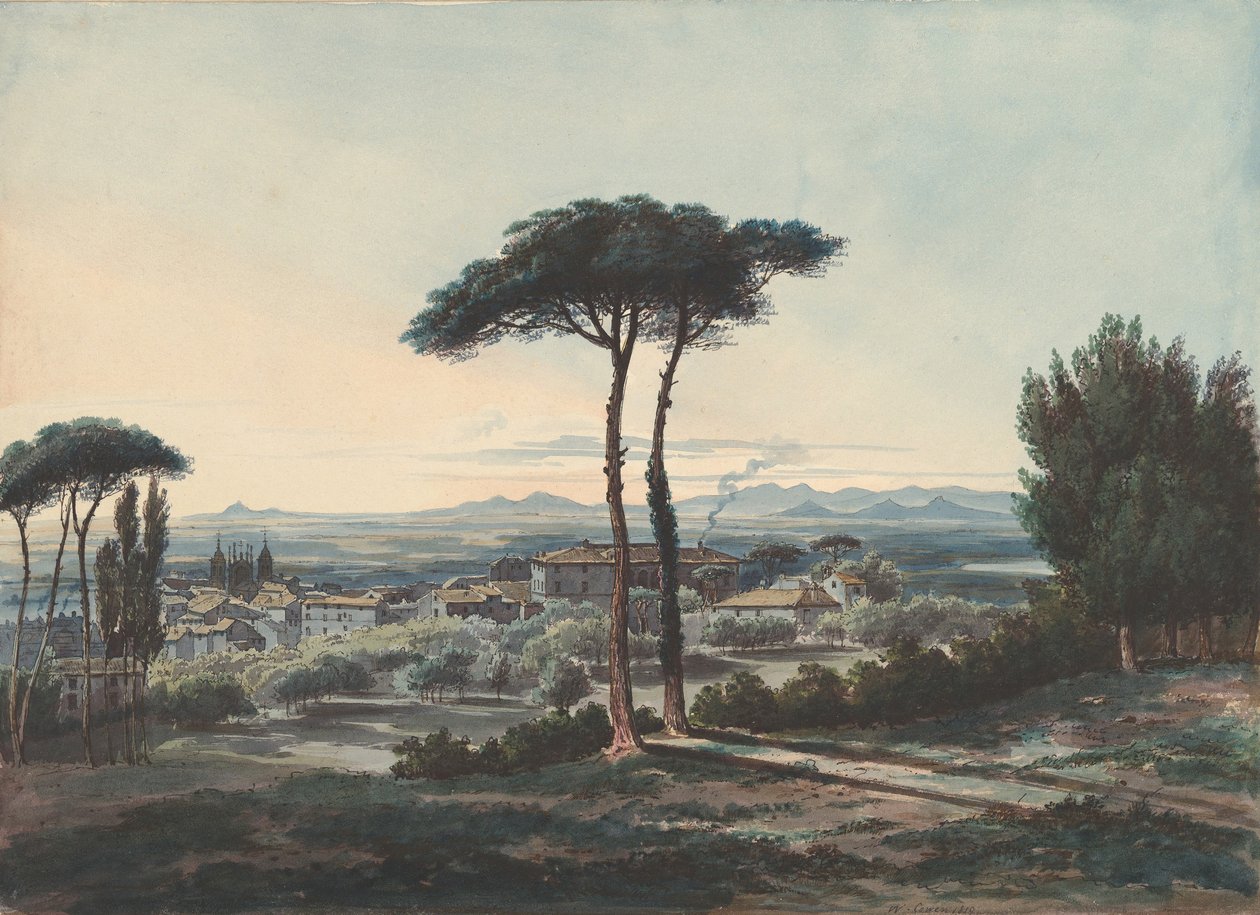 فراسكاتي ، بالقرب من روما ، 1819. بواسطة وليام كوين
