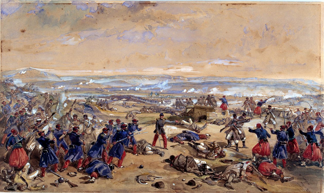 معركة تشرنية ، 16 أغسطس 1855 بواسطة وليام كريميا سيمبسون