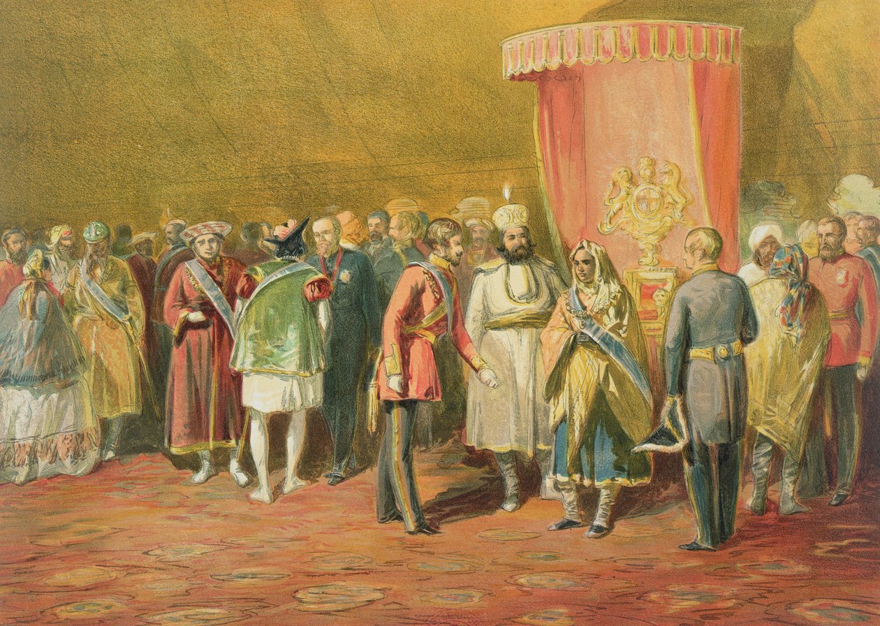 الاستقصاء الأول لنجم الهند ، 1863 (chromolitho) بواسطة وليام كريميا سيمبسون