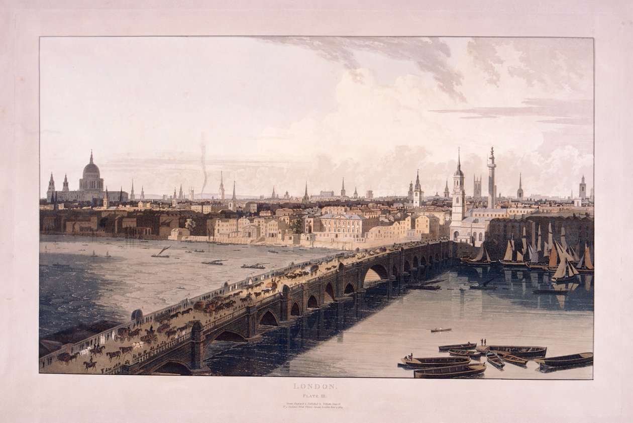 جسر لندن ، 1804 بواسطة وليام دانييل