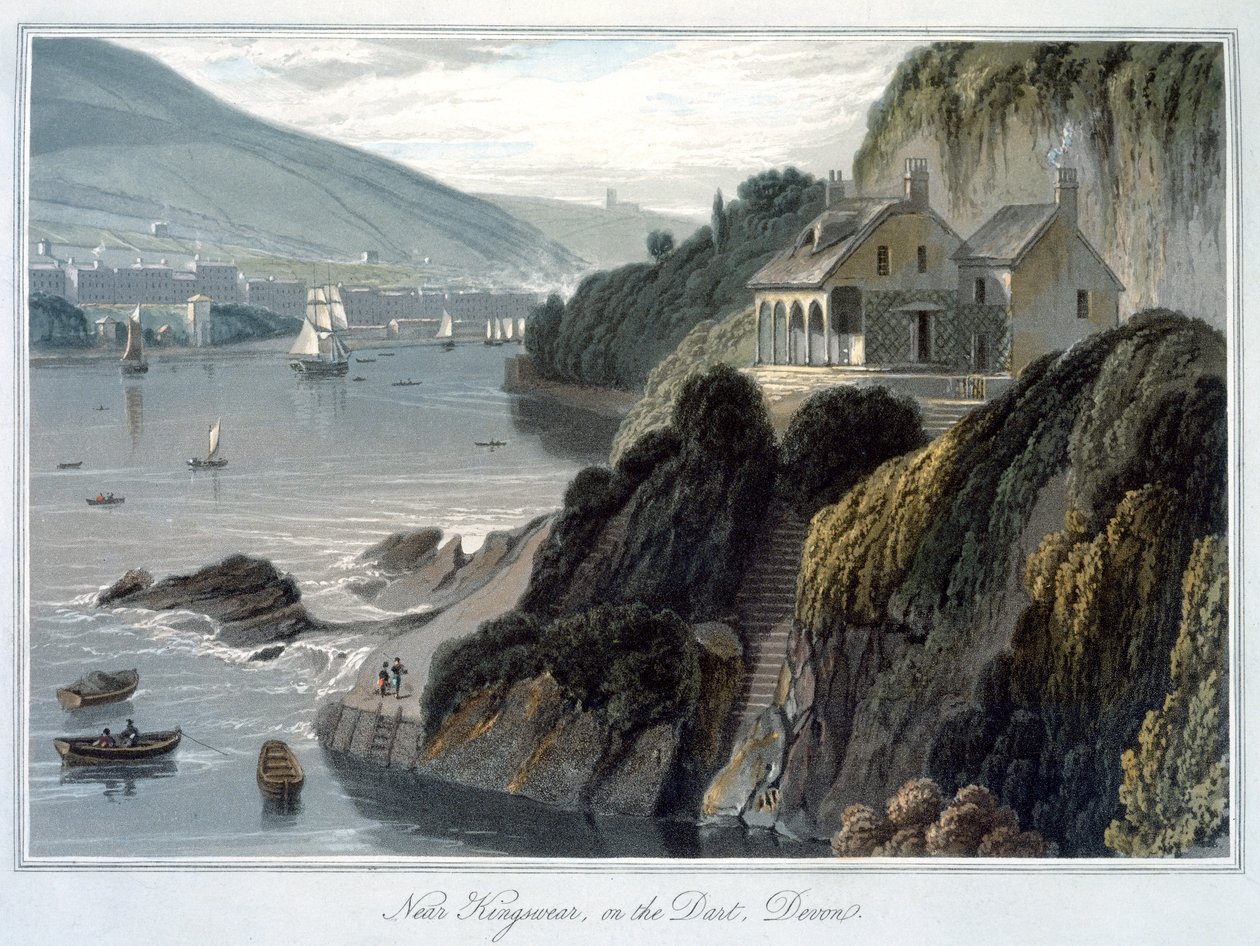 "بالقرب من Kingswear ، على دارت ، ديفون" ، ١٨٢٥ بواسطة وليام دانييل