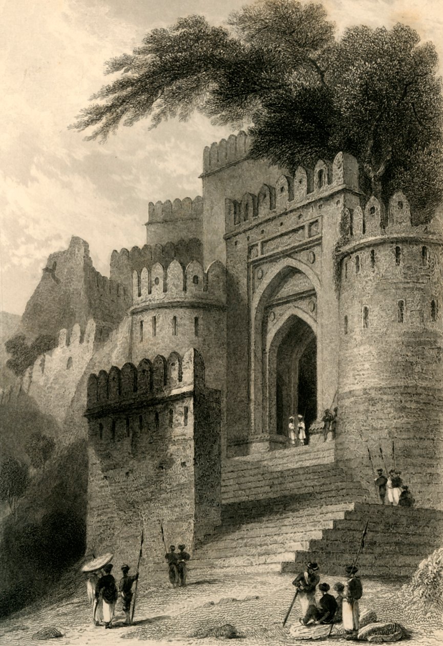 بوابة Kulnhuttea ، روتاس جور ، 1835. بواسطة وليام دانييل