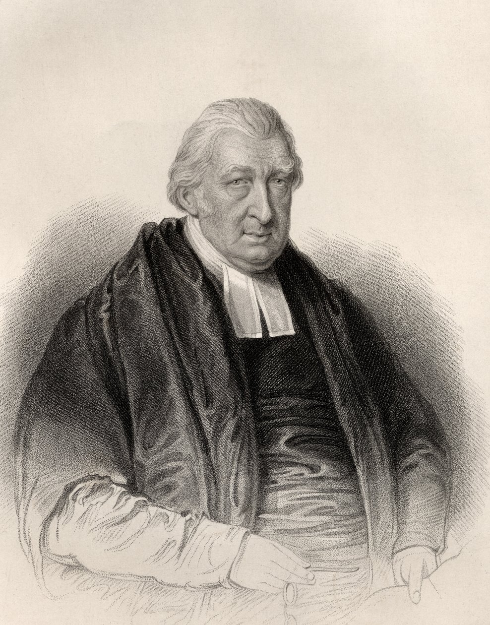 القس رولاند هيل ، منقوش بواسطة S. Freeman ، من "معرض الصور الوطنية ، المجلد الرابع" ، تم نشره عام 1820 (ليثو) بواسطة وليام ديربي