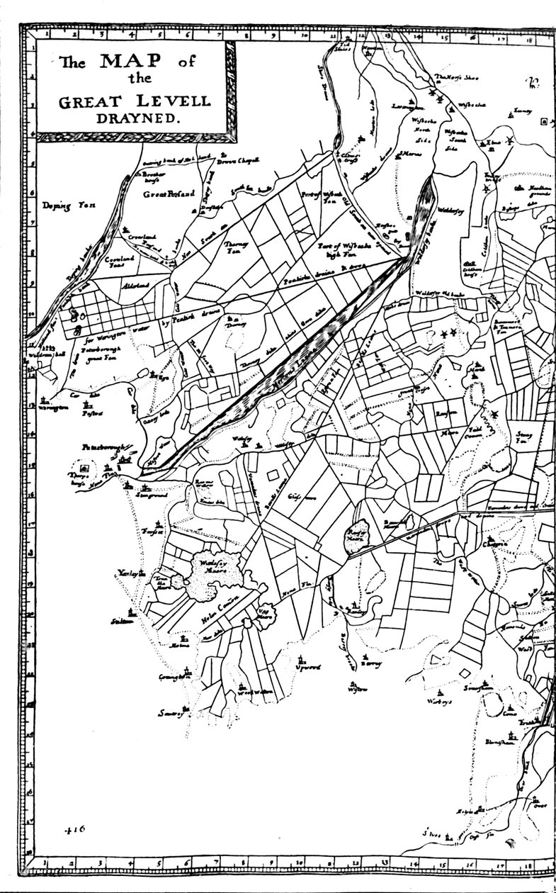 The Fens Drained، 1662، 1903 بواسطة وليام دوجديل