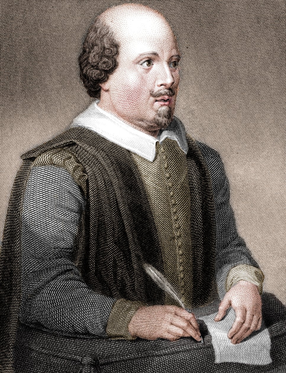 وليام شكسبير ، الشاعر والكاتب المسرحي الإنجليزي ، 1820. بواسطة ويليام فايند