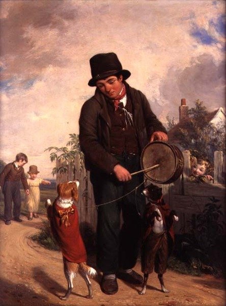 The Strolling Player (زيت على لوح) بواسطة وليام فريدريك ويرينجتون