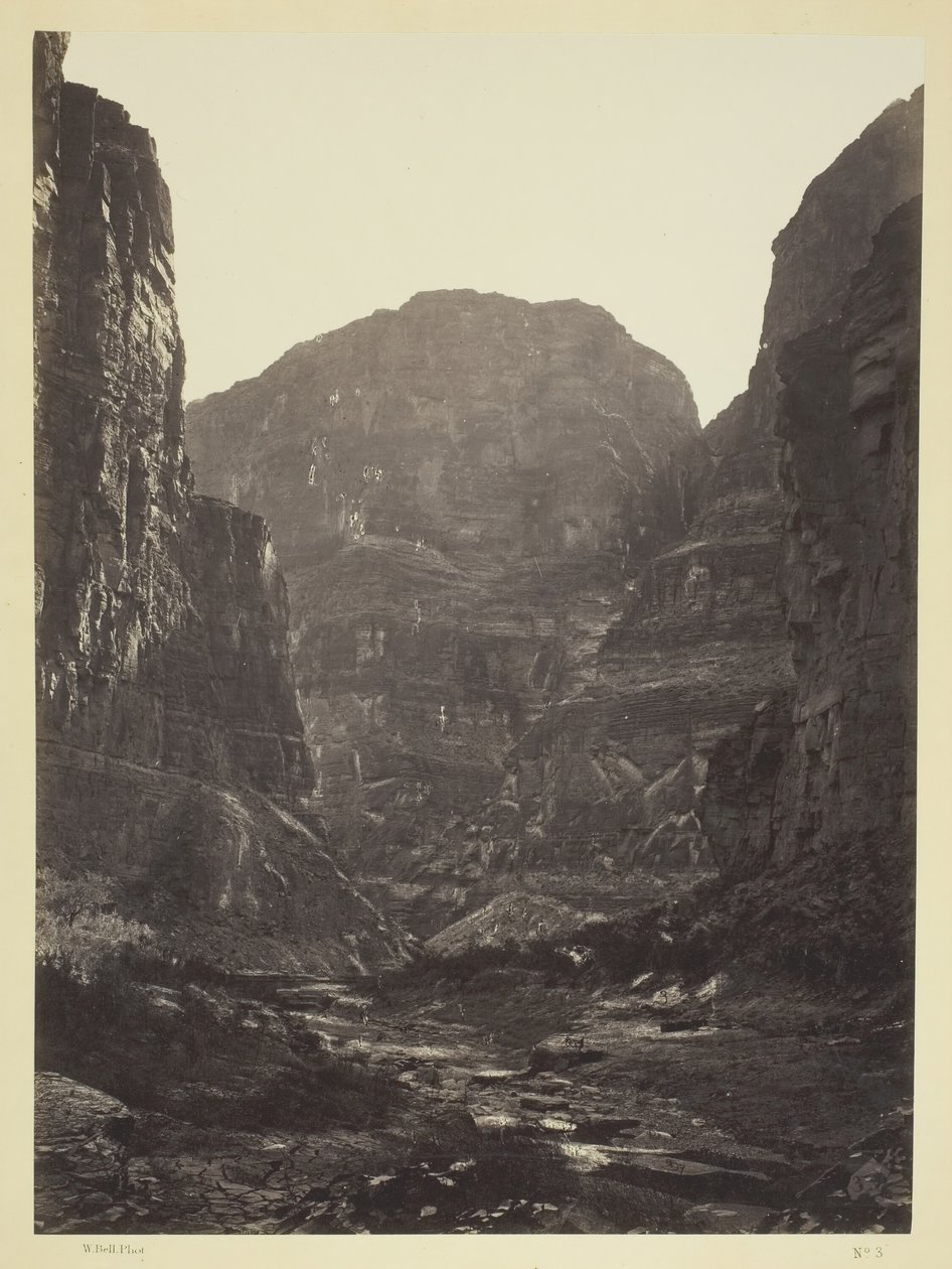 Cañon of Kanab Wash ، نهر كولورادو ، باتجاه الجنوب ، 1872. بواسطة ويليام اتش بيل