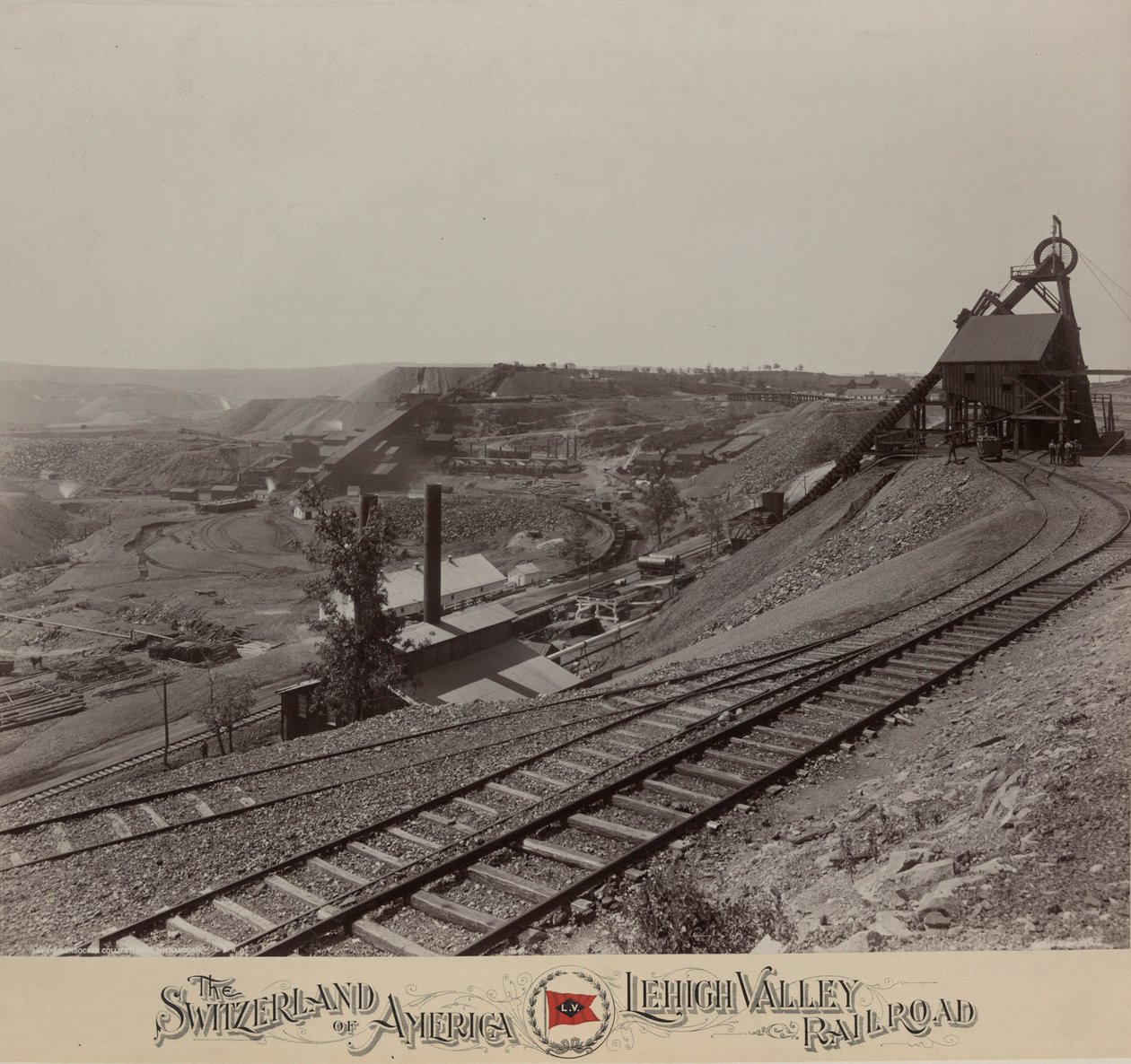منجم Knickerbocker بالقرب من Shenandoah ، سكة حديد Lehigh Valley بواسطة وليام إتش راو