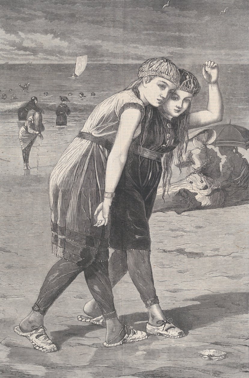 السباحون هاربر ويكلي ، المجلد. السابع عشر ، 2 أغسطس 1873. بواسطة وليام هـ