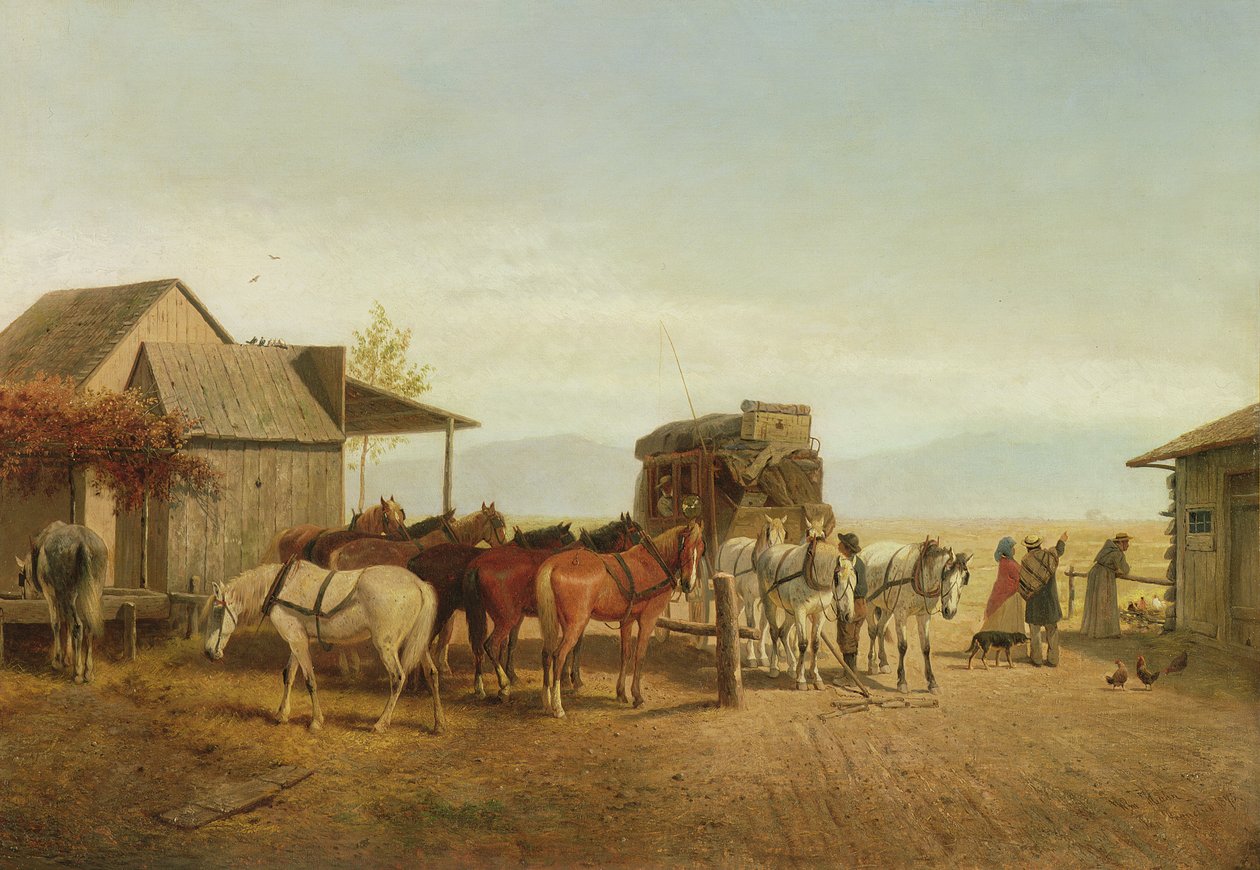 توقف كاليفورنيا Stagecoach ، 1875 بواسطة وليام هان