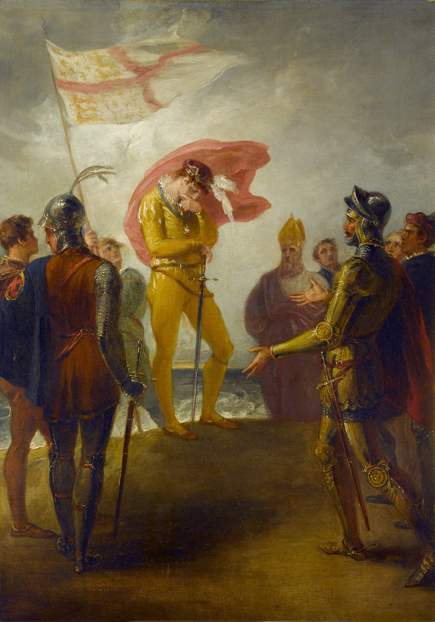 هبوط ريتشارد الثاني في ميلفورد هافن ، ج 1793-1800 بواسطة وليام هاملتون