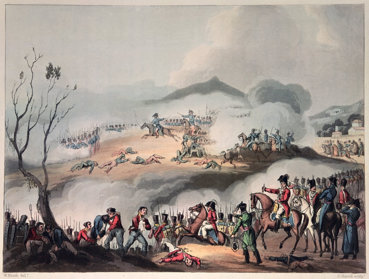 معركة أرثيس ، 27 فبراير 1814 ، نقشها دانيال هافيل بواسطة وليام هيث