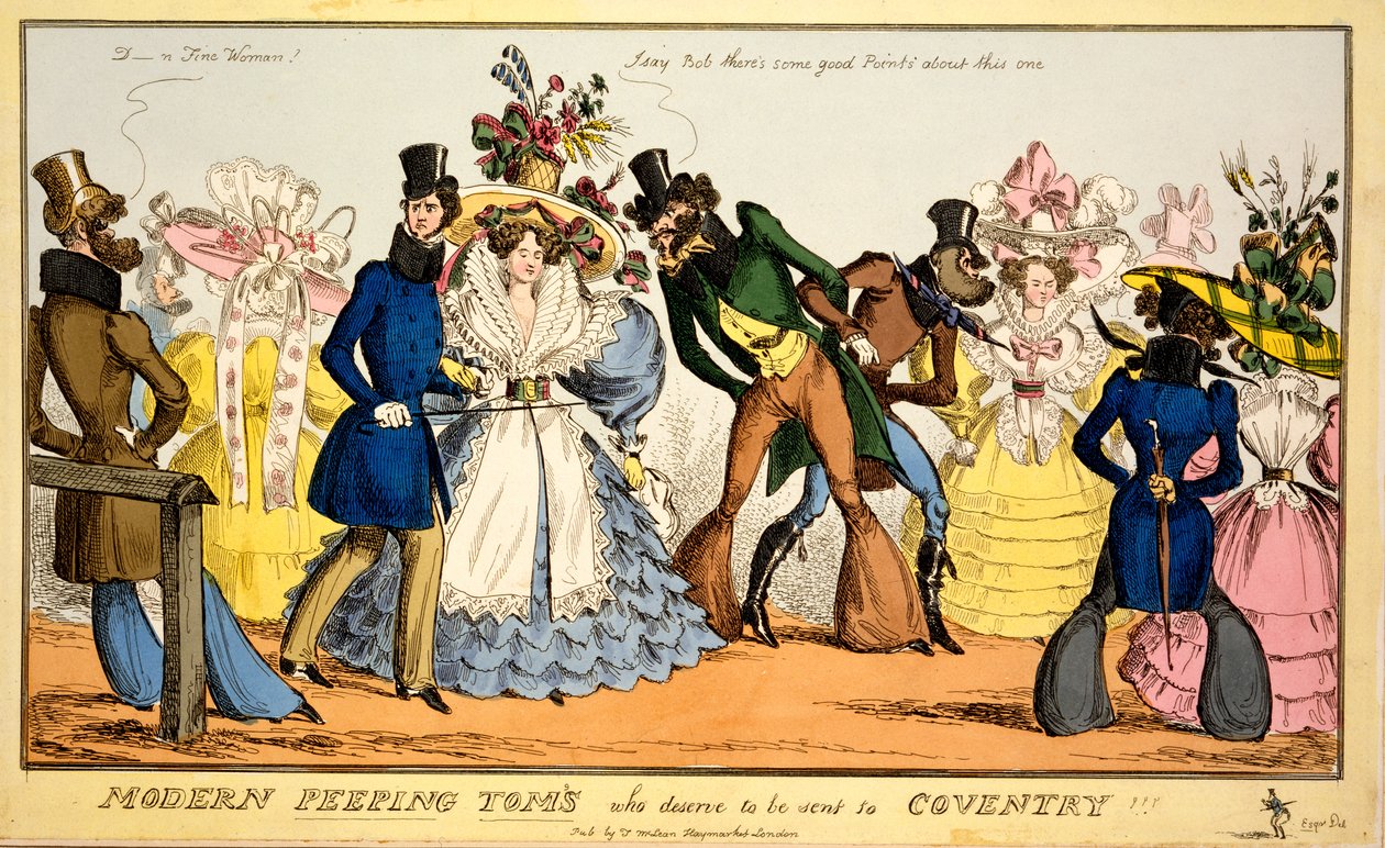 تومب حديث توم الذي يستحق أن يتم إرساله إلى كوفنتري ، c.1829 (نقش يدوي) بواسطة وليام هيث