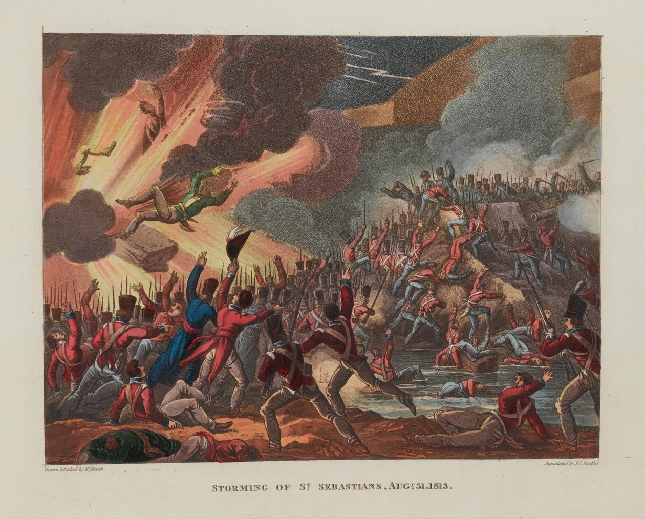 اقتحام القديس سيباستيان في 31 أغسطس 1813؟ 1818 بواسطة وليام هيث