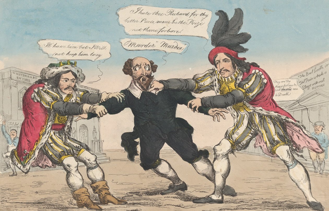ريتشاردز المنافس ، أو Sheakspear في خطر 18 مايو 1814. بواسطة وليام هيث