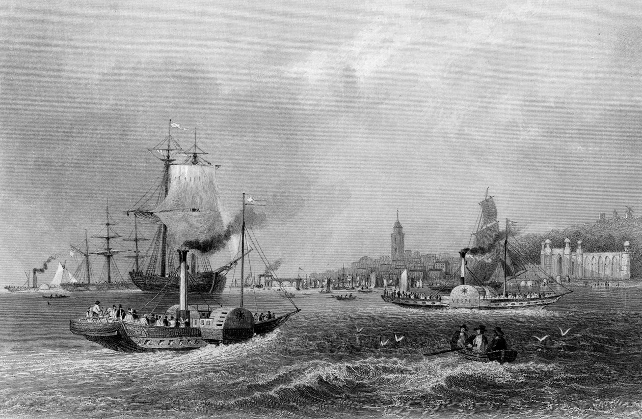 Gravesend ، نقش هنري Adlard ، حوالي 1830 (نقش) بواسطة وليام هنري (بعد) بارتليت