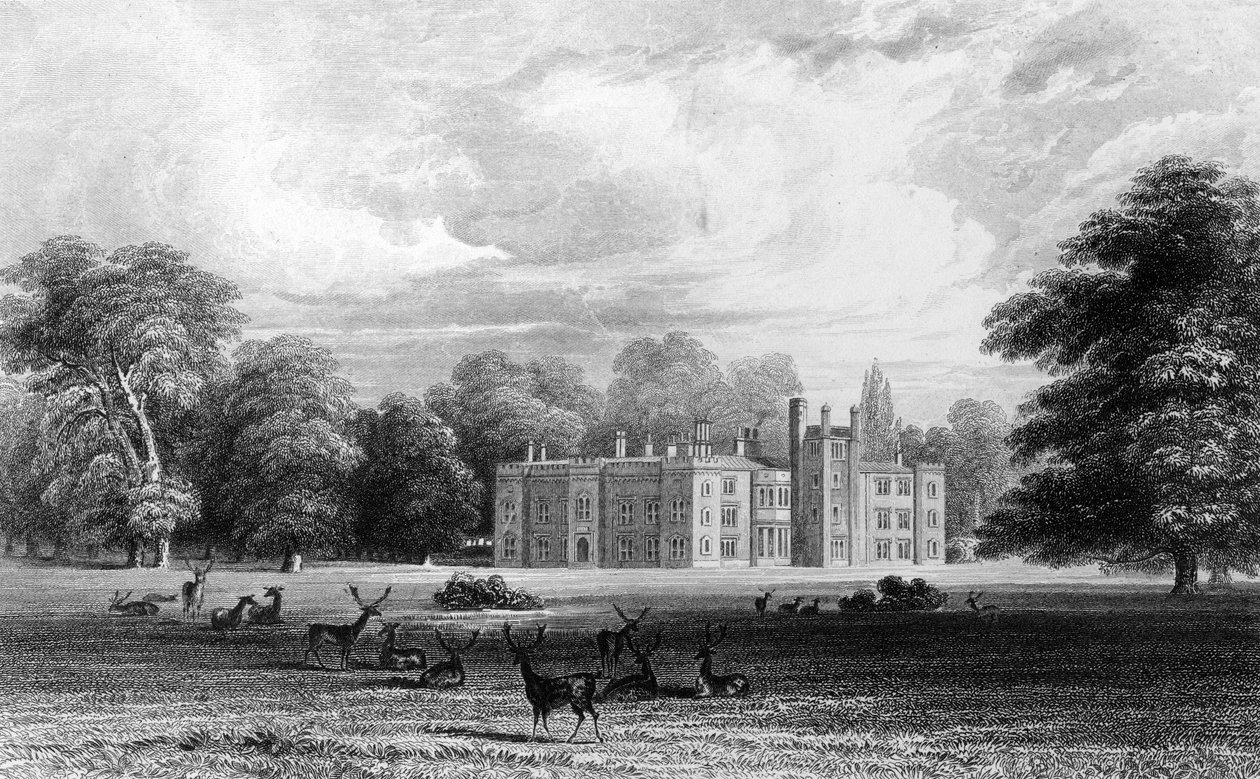 بيل هاوس ، Aveley ، Essex ، منقوش بواسطة John Carr Armytage ، 1832 بواسطة وليام هنري بارتليت