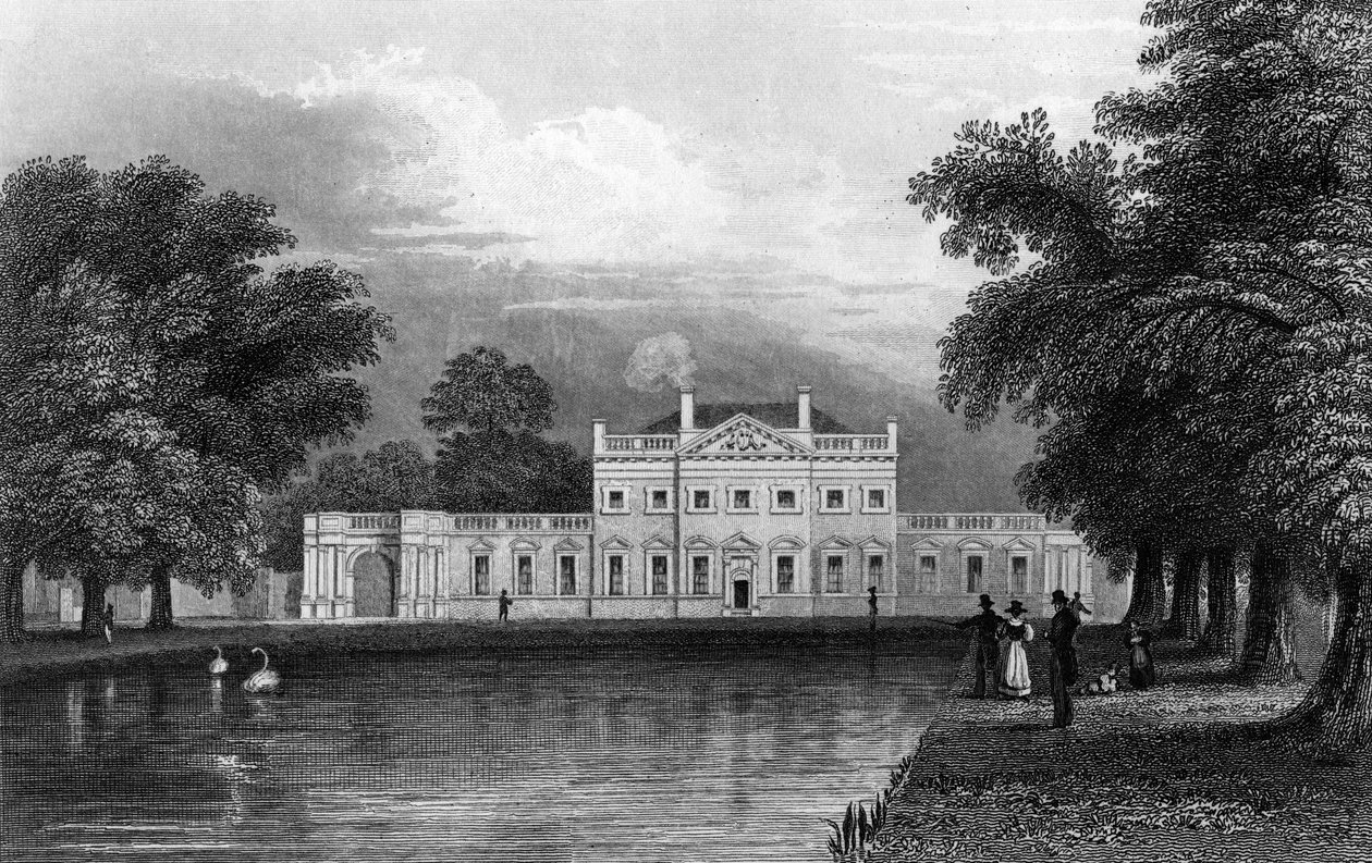 Boreham House ، Essex ، محفور بواسطة John Rogers ، 1831 بواسطة وليام هنري بارتليت