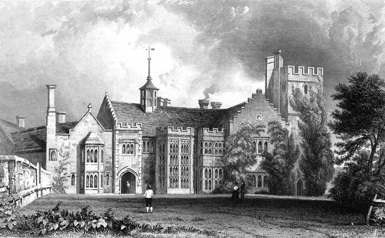 Horeham Hall ، بالقرب من Thaxted ، Essex ، محفور بواسطة John Carr Armytage ، 1831 بواسطة وليام هنري بارتليت