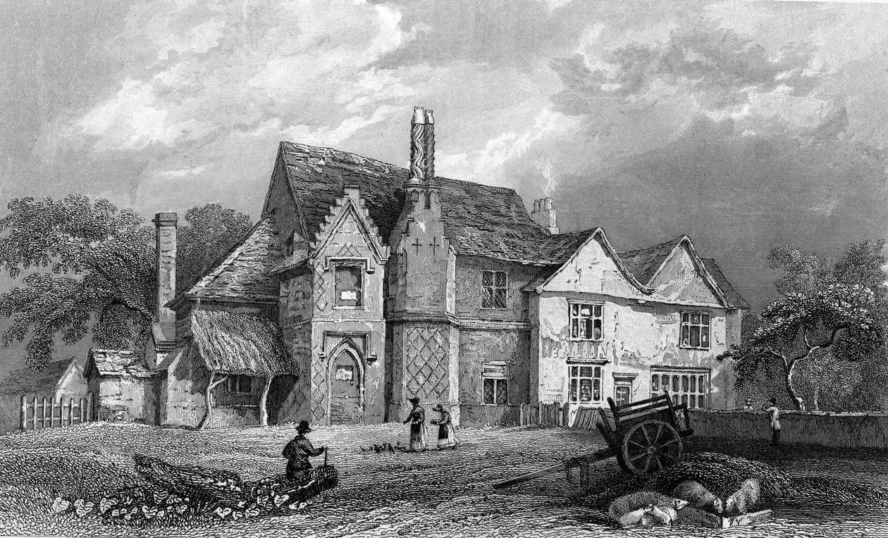 Little Warley Hall ، Essex ، محفور بواسطة Henry Adlard ، 1833 (نقش) بواسطة وليام هنري بارتليت