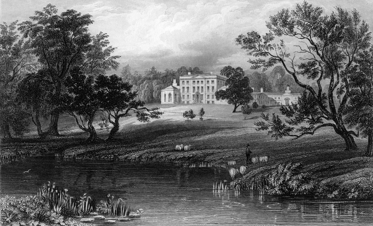 Mistley Hall ، Essex ، محفور بواسطة John Carr Armytage ، 1832 بواسطة وليام هنري بارتليت