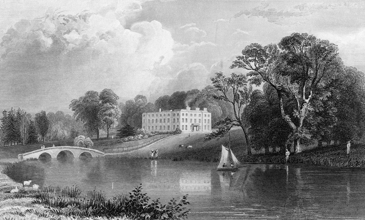 Rivenhall Place ، Essex ، محفور بواسطة John Carr Armytage ، 1831 بواسطة وليام هنري بارتليت