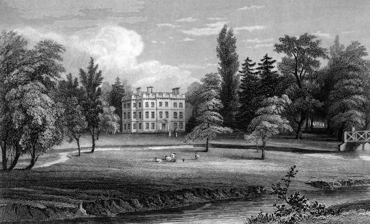Writtle Lodge ، Essex ، منقوش بواسطة William Tombleson ، 1832 بواسطة وليام هنري بارتليت