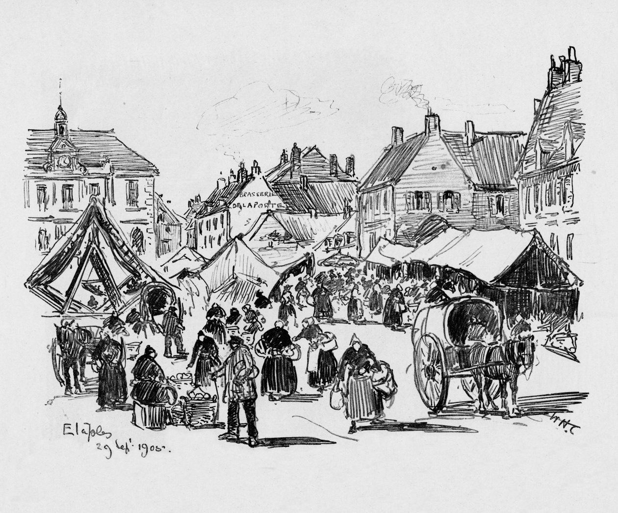 Etaples ، c1906 بواسطة وليام هنري تشارلتون