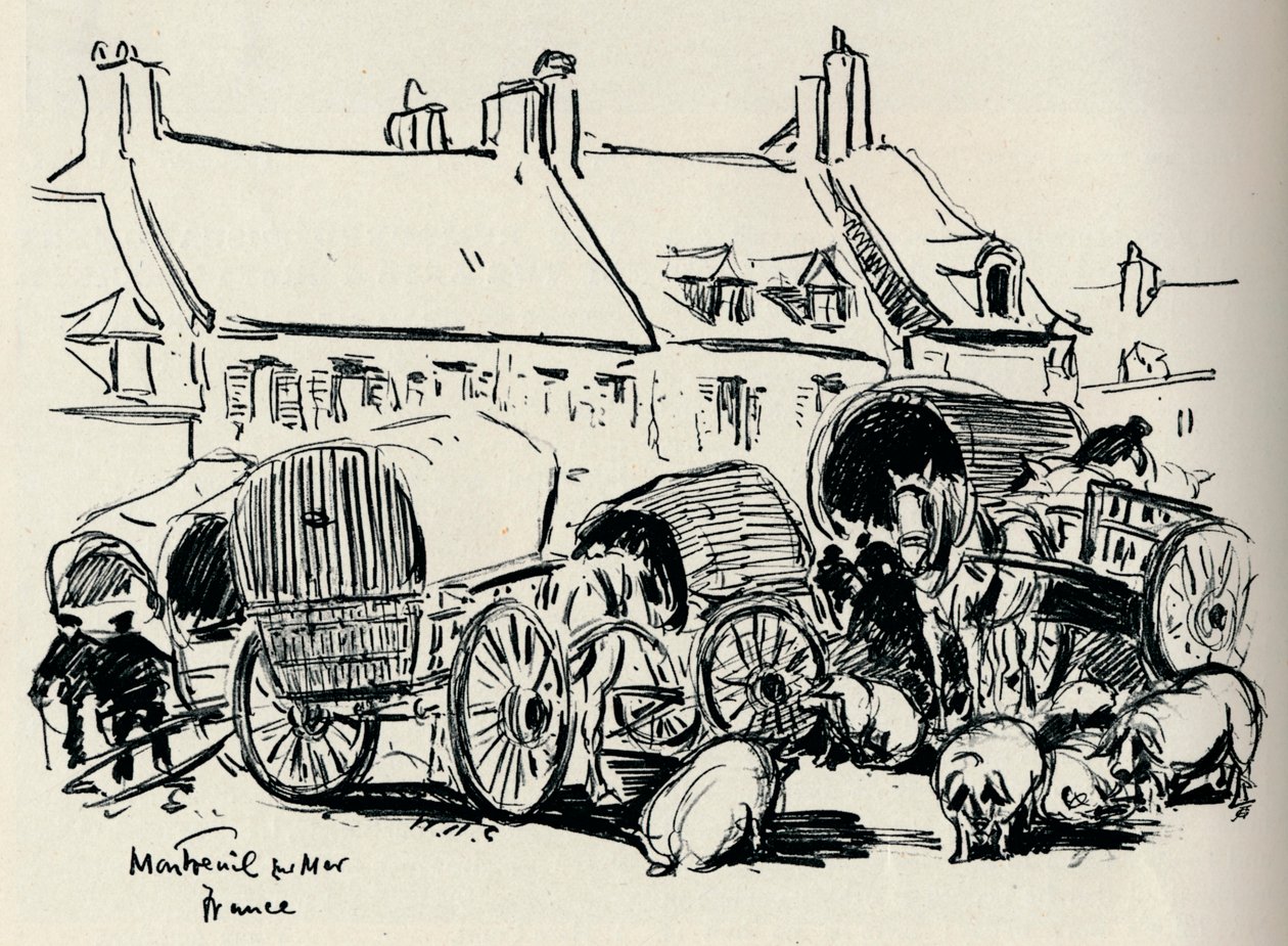 مونتروي سور مير ، فرنسا ، c1907. بواسطة وليام هنري تشارلتون