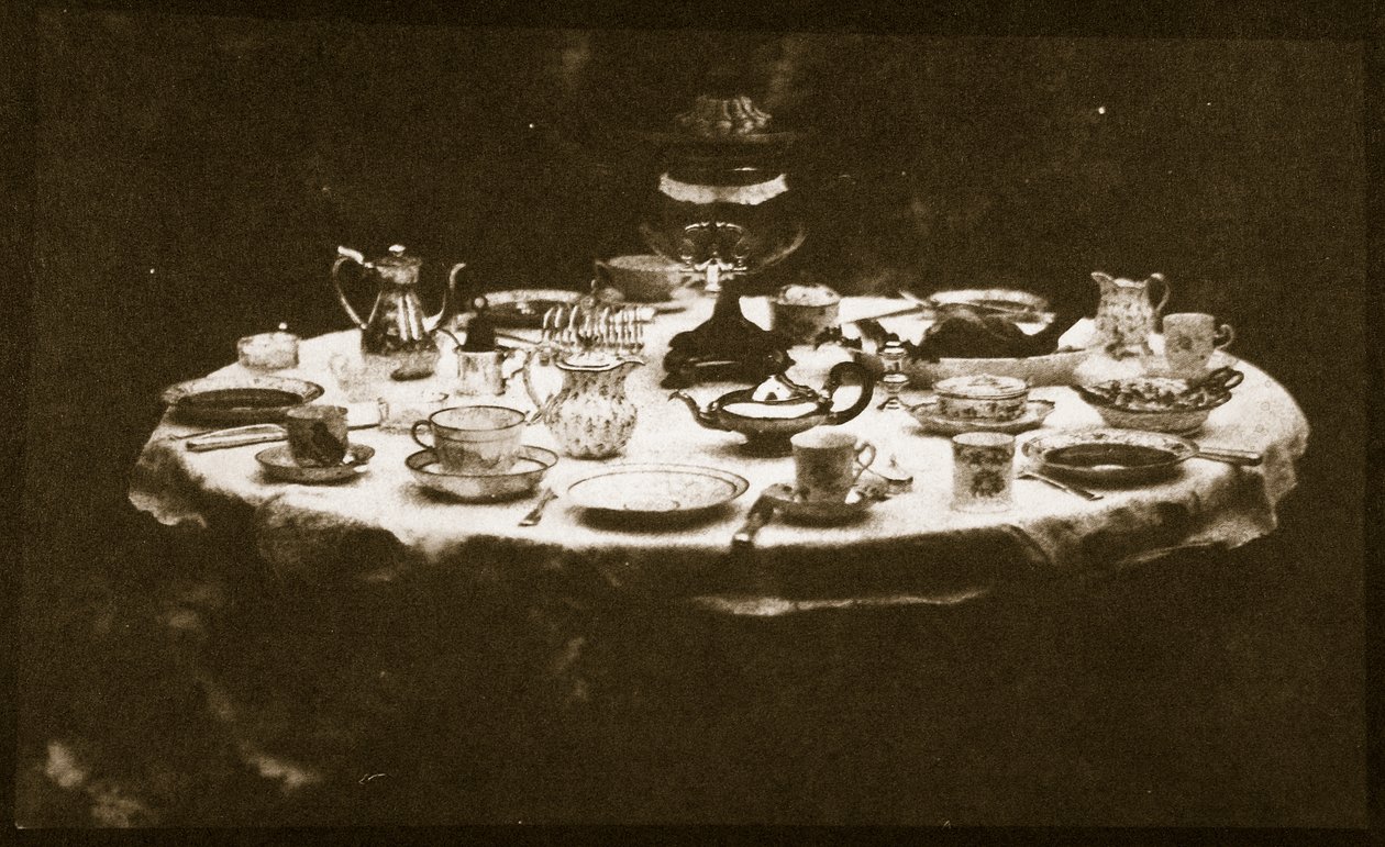 طاولة بأناقة ، c.1841 (طباعة من ورق الملح من سلبيات كالوتيب) بواسطة وليام هنري فوكس تالبوت