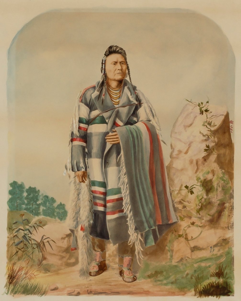 الزعيم جوزيف من نيز بيرس ، كاليفورنيا. 1880. بواسطة وليام هنري هولمز