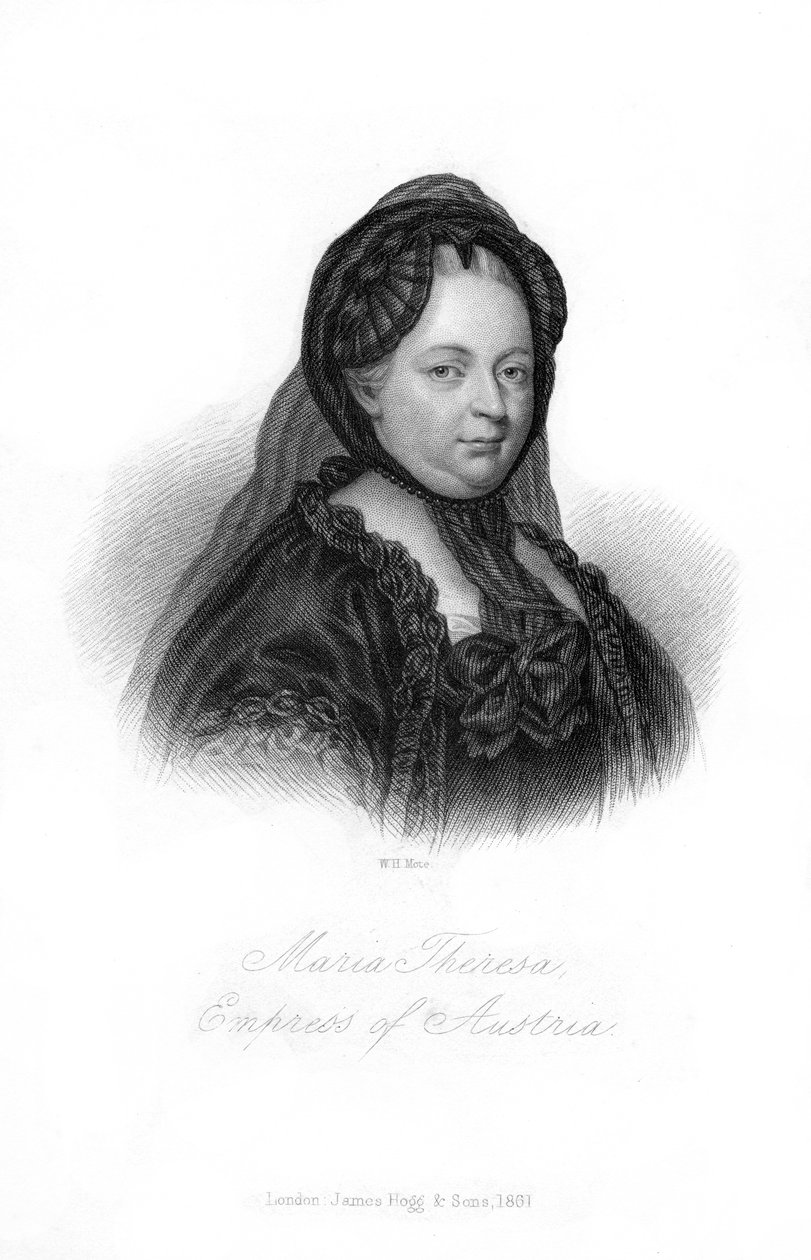 ماريا تيريزا ، Archduchess of Austria ، 1861. بواسطة وليام هنري موت