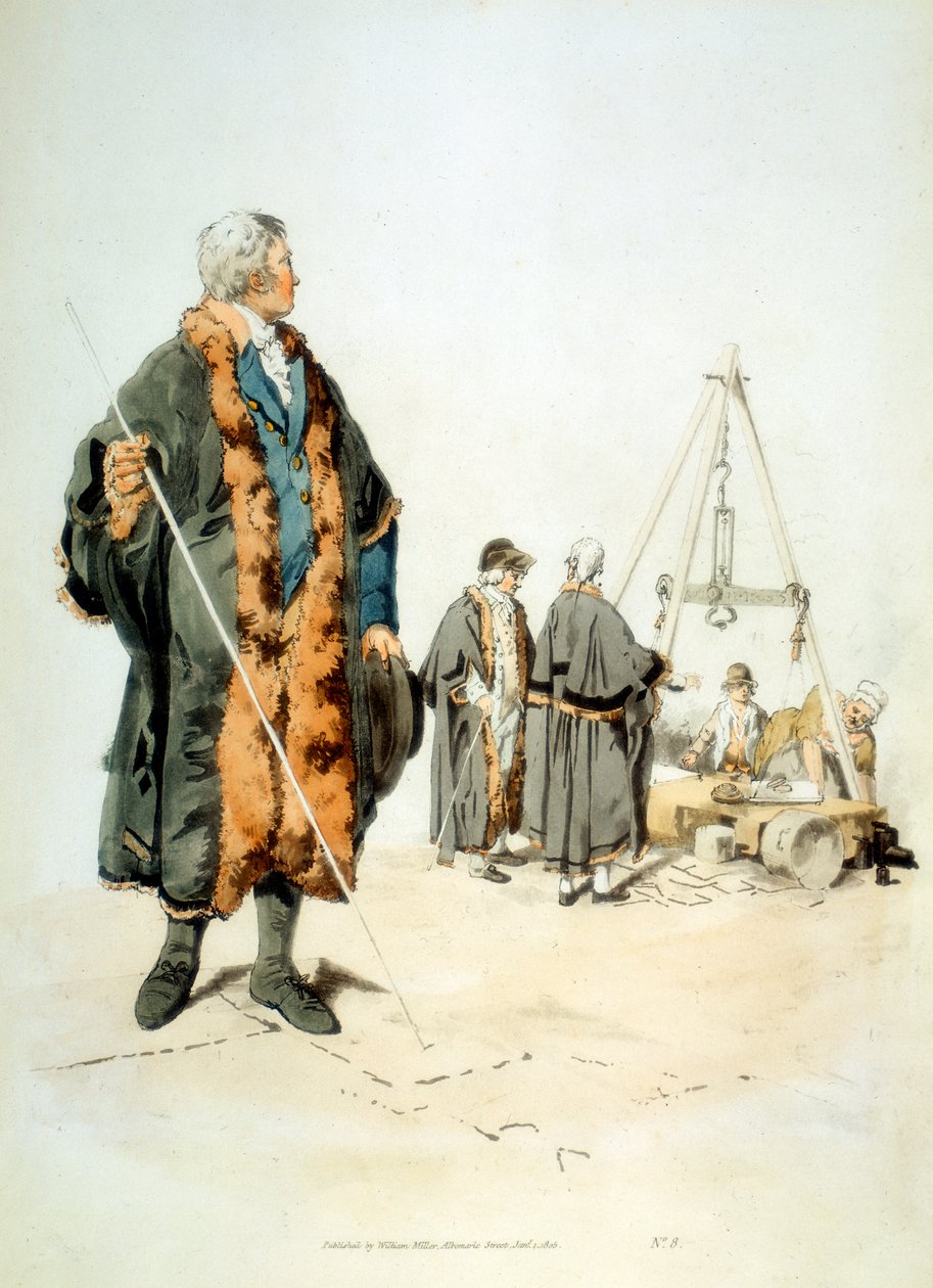 عضو في London Wardmote Inquest بالزي الرسمي 1808 بواسطة وليام هنري باين