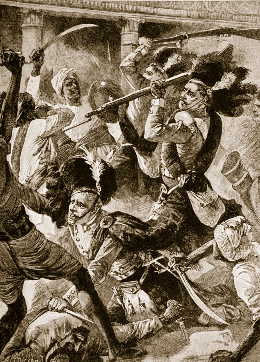 الإغاثة الثانية لكناو ، نوفمبر 1857 (ليثو) بواسطة وليام هيشام (بعد) أوفر