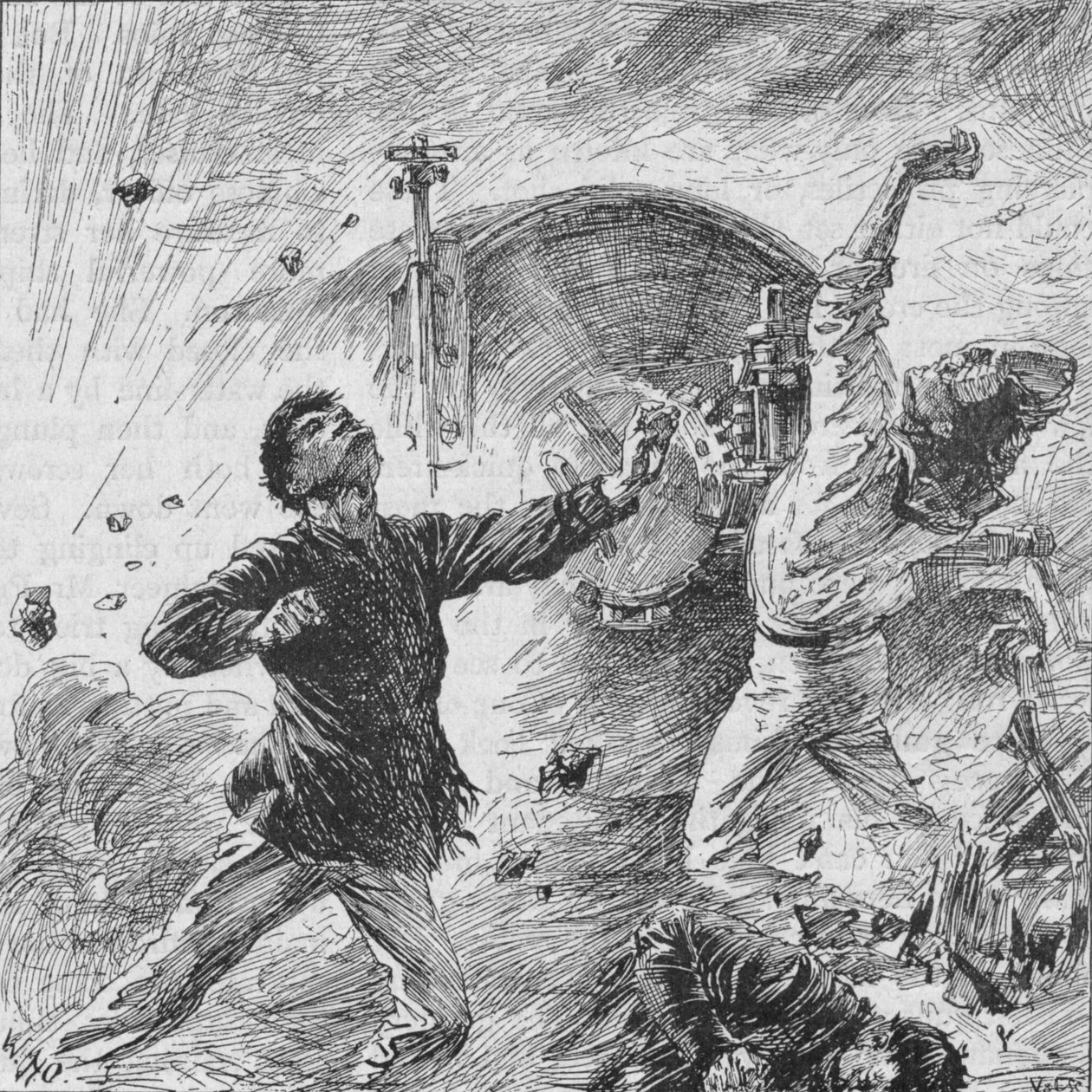 قذيفة انفجرت بين بنادقها القوس ، 1902 بواسطة وليام هيشام أوفرند