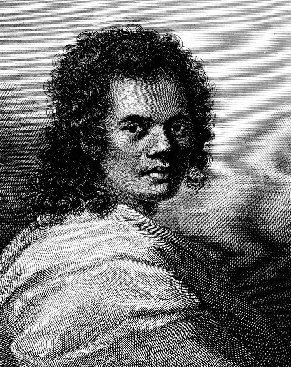 Omai ، نقش بواسطة J.Caldwall ، 1777 بواسطة وليام هودجز