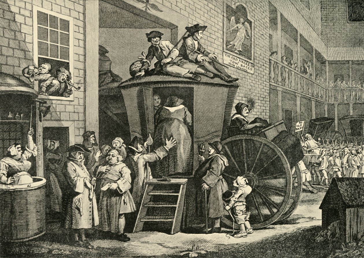 A Country Inn Yard ، 1747 ، 1925. بواسطة وليام هوغارث