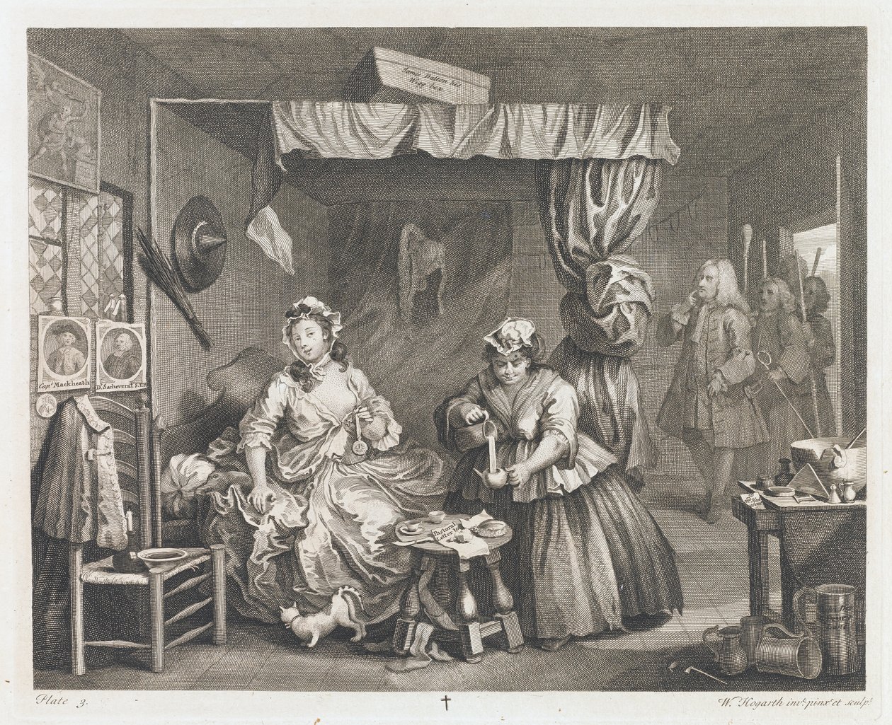 سقوط هارلوت ، صمم عام 1732 ، مطبوع 1744 هدية لويد سبنسر (حفر ونقش) بواسطة وليام هوغارث