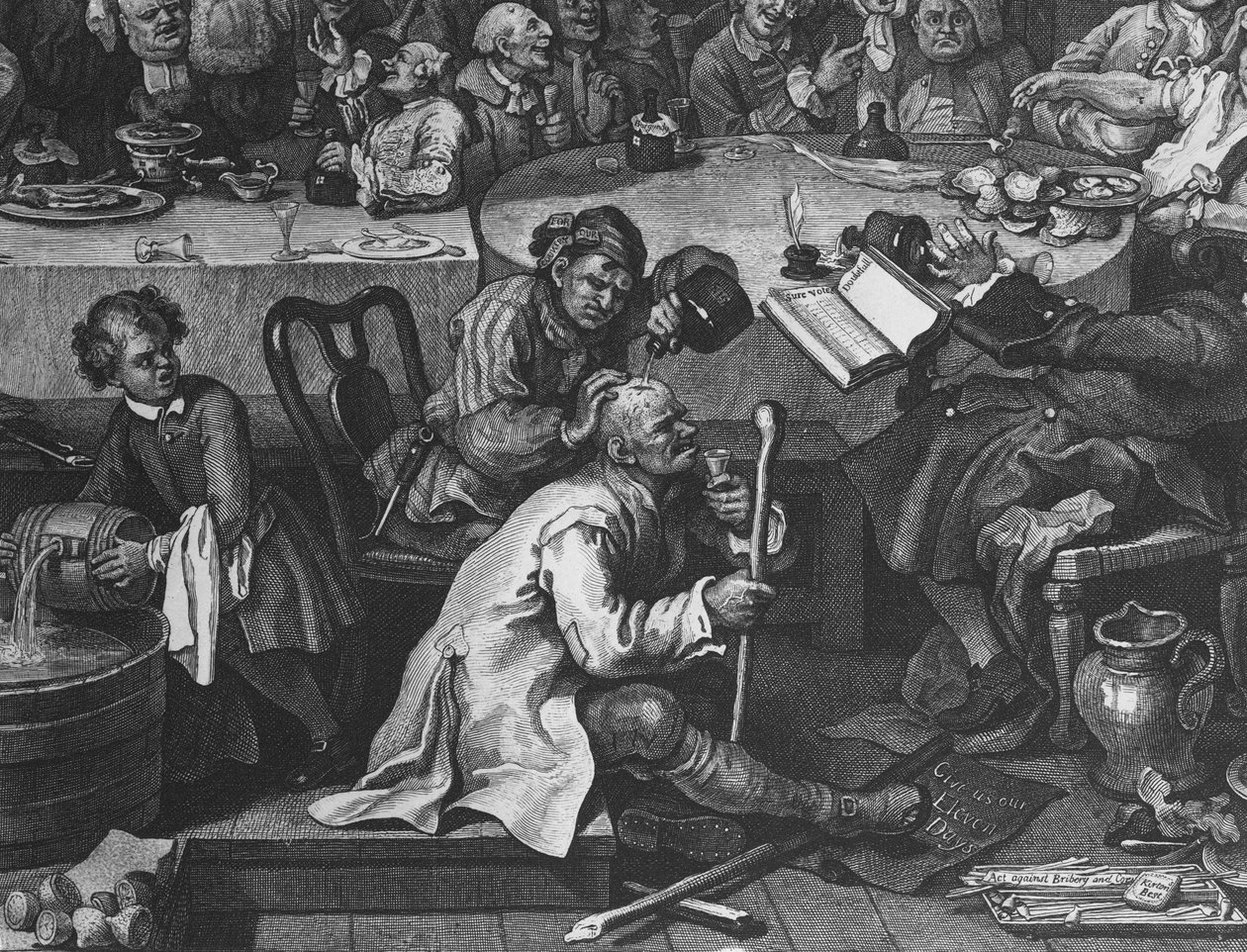 الترفيه الانتخابي ، 1755 (تفاصيل 396068) بواسطة وليام هوغارث