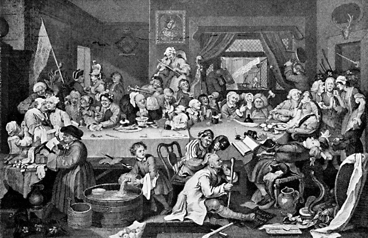 ترفيه انتخابي ، 1755 بواسطة وليام هوغارث