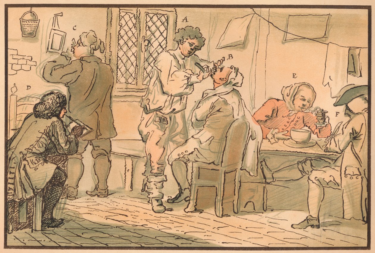 مشهد الإفطار من The Five Days Peregrination ، 1732 بواسطة وليام هوغارث