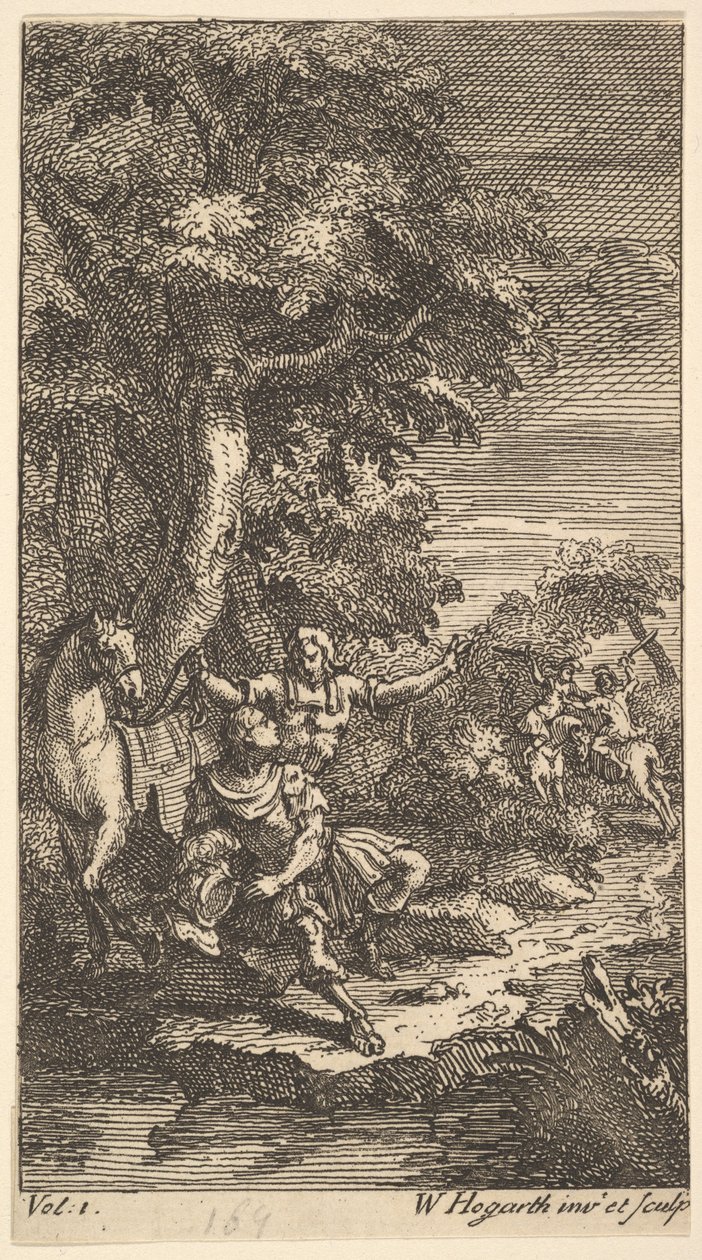 كاساندرا ، Frontispiece ، المجلد. 1 ، 1725. بواسطة وليام هوغارث