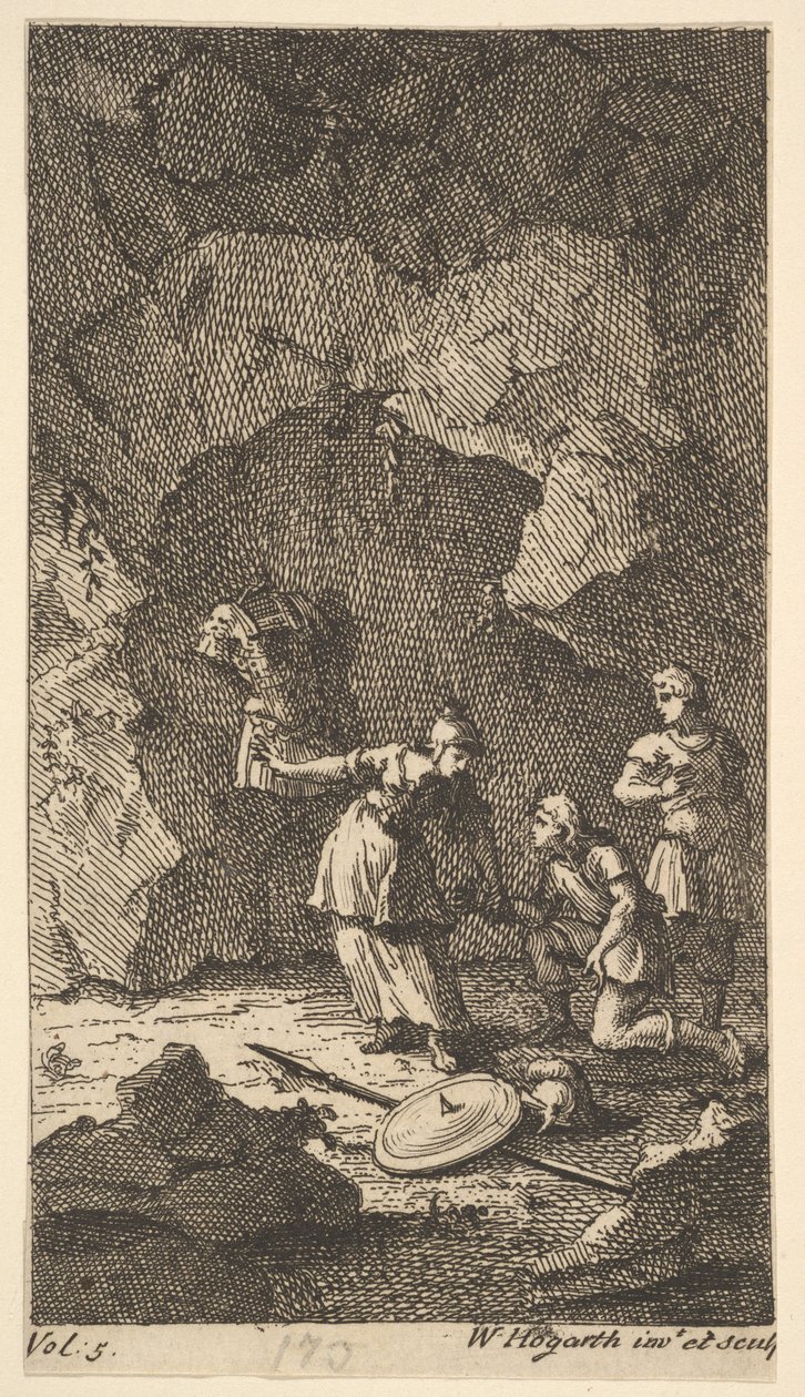 كاساندرا ، Frontispiece ، المجلد. 5 ، 1725. بواسطة وليام هوغارث